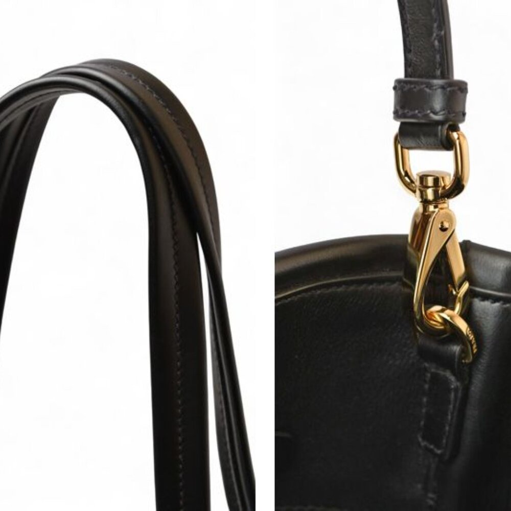 Prada Tote Bag 2-Way Bag 1 Bg507 Soft Calf with Strap - Picture 3 of 14